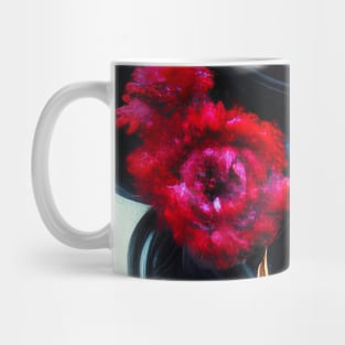 Geisha portrait with flowers, modern geisha art Mug